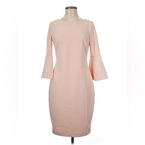 Calvin Klein Elegant Pink Bell Sleeve Dress size small